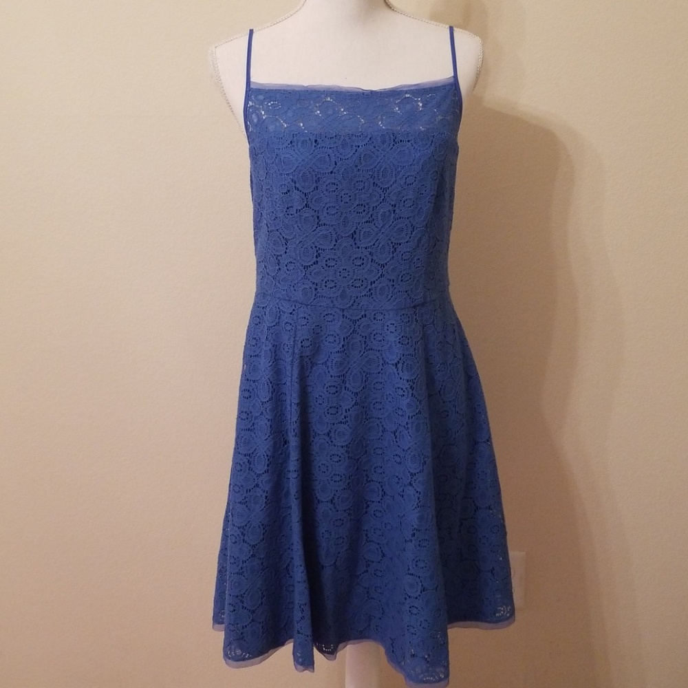 Limited blue lace dress
